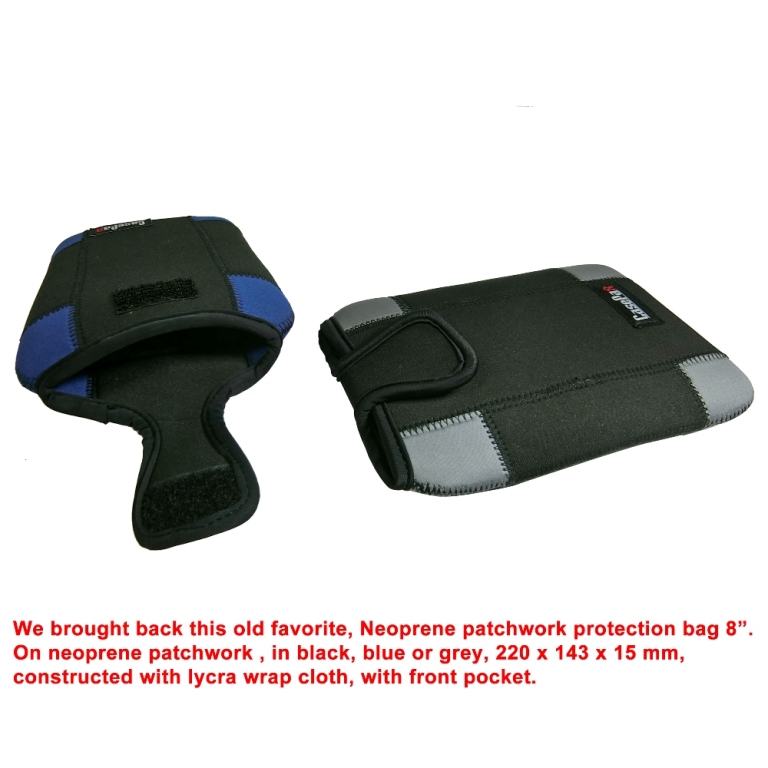 Neo-198330-8 Neoprene Patchwork Protection Bag 8” 
